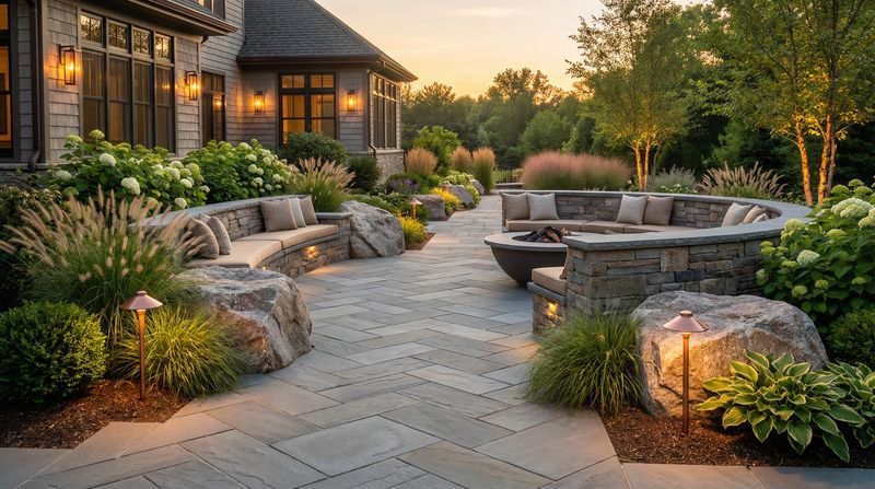 Premium hardscape patio and stonework