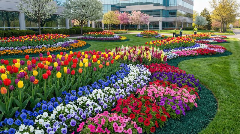 Landscape installation and planting