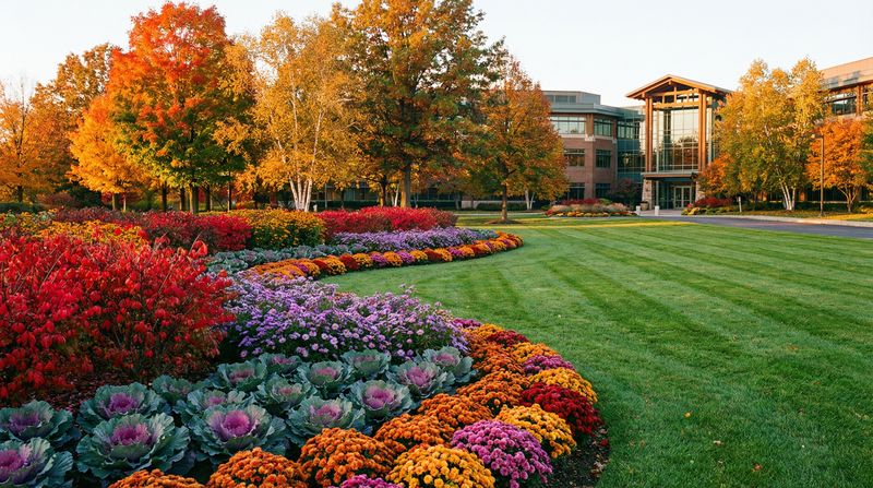 Seasonal color landscape enhancement